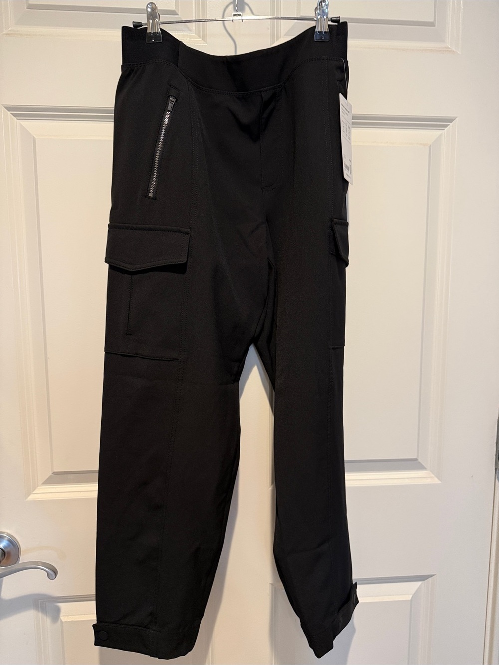 Athleta Black Cargo Jogger Pants